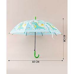 Babyhug Free Size Umbrella with Dinosaur Print - Multicolor