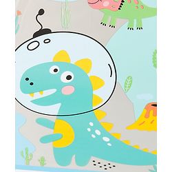 Babyhug Free Size Umbrella with Dinosaur Print - Multicolor
