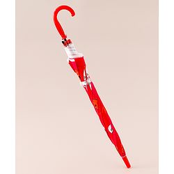 Babyhug Free Size Umbrella with Cat Print - Red
