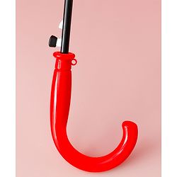 Babyhug Free Size Umbrella with Cat Print - Red