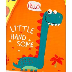 Babyhug Free Size Umbrella with Dinosaur Print - Yellow