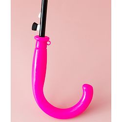 Babyhug Free Size Umbrella with Animal Print - Fuchsia