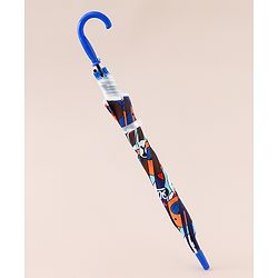 Babyhug Free Size Umbrella with Teddy Print - Multicolor