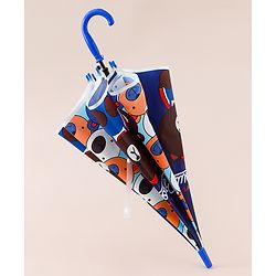 Babyhug Free Size Umbrella with Teddy Print - Multicolor