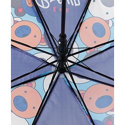 Babyhug Free Size Umbrella with Teddy Print - Multicolor