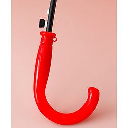 Babyhug Free Size Umbrella with Teddy Print - Red
