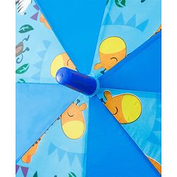 Babyhug Free Size Umbrella with Giraffe Print - Blue