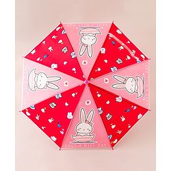 Babyhug Free Size Umbrella with Kitty Print - Pink