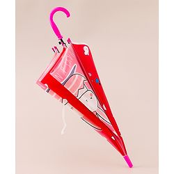 Babyhug Free Size Umbrella with Kitty Print - Pink