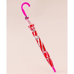Babyhug Free Size Umbrella with Kitty Print - Pink