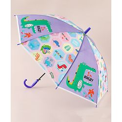 Babyhug Dino Printed Umbrella - Multicolor