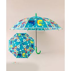 Babyhug Free Size Dino Printed Umbrella - Green