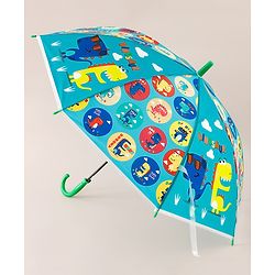 Babyhug Free Size Dino Printed Umbrella - Green