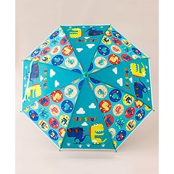 Babyhug Free Size Dino Printed Umbrella - Green