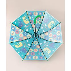 Babyhug Free Size Dino Printed Umbrella - Green