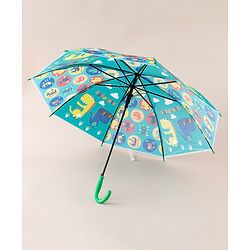 Babyhug Free Size Dino Printed Umbrella - Green