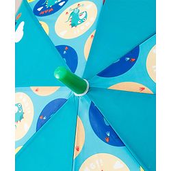 Babyhug Free Size Dino Printed Umbrella - Green