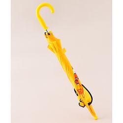 Babyhug Unisex Umbrella With Car Print & Applique - Yellow