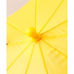 Babyhug Unisex Umbrella With Car Print & Applique - Yellow