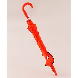 Babyhug Unisex Umbrella WIth Cat Print & Applique - Orange