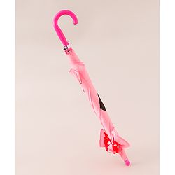 Babyhug Umbrella With Bunny Print & Applique - Pink