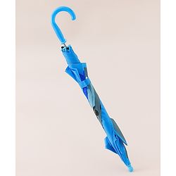 Babyhug Umbrella With Shark Print & Applique - Blue & Grey