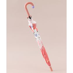 Babyhug Free Size Umbrella with Bunny Print - Red