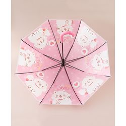 Babyhug Free Size Umbrella with Kitty Print -Pink