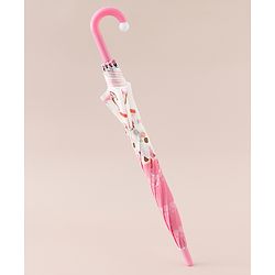 Babyhug Free Size Umbrella with Kitty Print -Pink