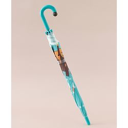 Babyhug Free Size Umbrella with Puppy Print -  Green
