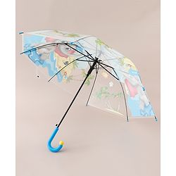 Babyhug Free Size Umbrella with Animal Print - Blue