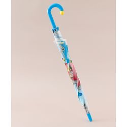 Babyhug Free Size Umbrella with Animal Print - Blue