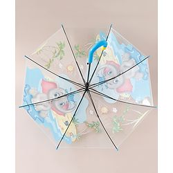 Babyhug Free Size Umbrella with Animal Print - Blue