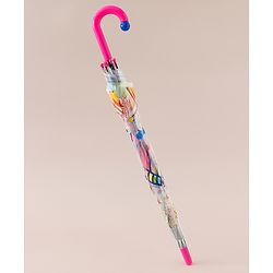 Babyhug Free Size Printed Umbrella - Dark Pink