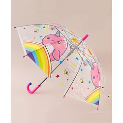 Babyhug Free Size Printed Umbrella - Dark Pink