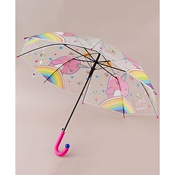 Babyhug Free Size Printed Umbrella - Dark Pink