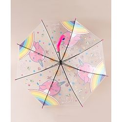 Babyhug Free Size Printed Umbrella - Dark Pink