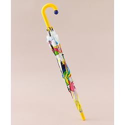 Babyhug  Free Size Umbrella with Unicorn Print- Yellow