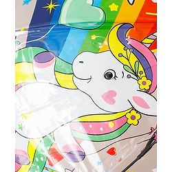 Babyhug  Free Size Umbrella with Unicorn Print- Yellow