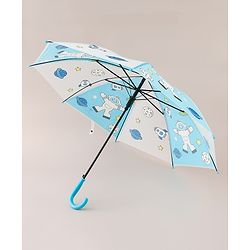 Babyhug Free Size Umbrella with Space Theme Print - Blue