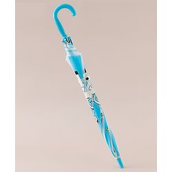 Babyhug Free Size Umbrella with Space Theme Print - Blue