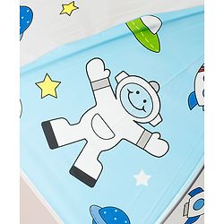 Babyhug Free Size Umbrella with Space Theme Print - Blue