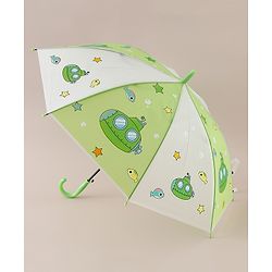 Babyhug Free Size Umbrella with Sea Life Theme Print - Green