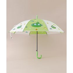 Babyhug Free Size Umbrella with Sea Life Theme Print - Green