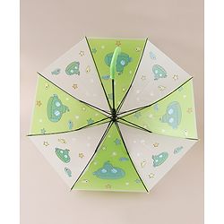 Babyhug Free Size Umbrella with Sea Life Theme Print - Green