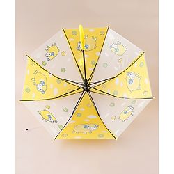 Babyhug Free Size Umbrella with Sheep Print - Yellow