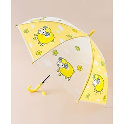 Babyhug Free Size Umbrella with Sheep Print - Yellow