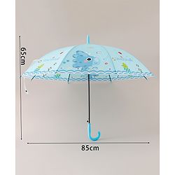 Babyhug Free Size Umbrella with Dino Print - Blue