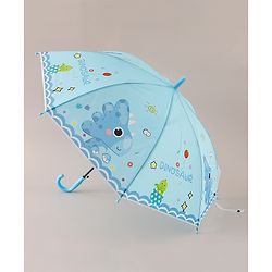 Babyhug Free Size Umbrella with Dino Print - Blue