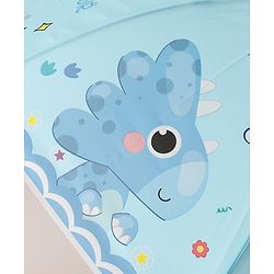Babyhug Free Size Umbrella with Dino Print - Blue